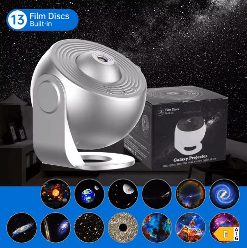 Projektor Galaktyki i Gwiazd 360° - Lampa Planetarium, Prezent na Każdą Okazję