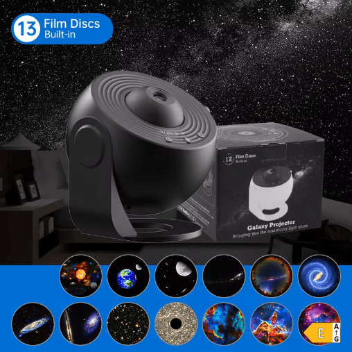 Projektor Galaktyki i Gwiazd 360° - Lampa Planetarium, Prezent na Każdą Okazję